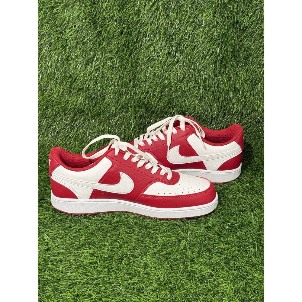 Nike Court Vision Low HM9862-600 Men's Size 9.5 New Gym Red Sneakers.